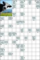 Сканворд № 1132 “Корова”