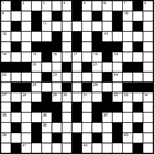 Кроссворд № 1296 “Распространённая кличка безымянных дворняг”