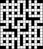 Кроссворд № 3026 «Не имеет ни малейшего представления о скромности”