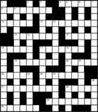 Кроссворд № 3027 «Не имеет ни малейшего представления о скромности”